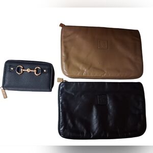 Anne Klein Clutch & Wallet 3pc Lot